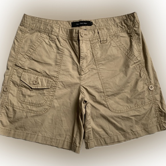 CALVIN KLEIN cargo shorts, beige size 12 - Picture 1 of 6